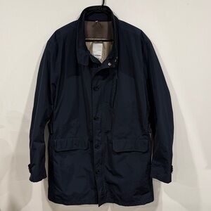 J.Lindeberg Men's Deep Blue Lightweight Rain Jacket